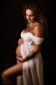 Pregnancy portrait - White and black - Asti