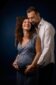 Pregnancy portrait - White and black - Asti